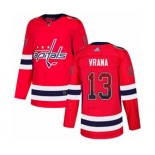 Adidas Washington Capitals #13 Jakub Vrana Authentic Red Drift Fashion NHL Jersey