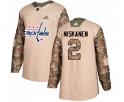 Adidas Washington Capitals #2 Matt Niskanen Authentic Camo Veterans Day Practice NHL Jersey