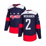 Adidas Washington Capitals #2 Matt Niskanen Authentic Navy Blue 2018 Stadium Series NHL Jersey