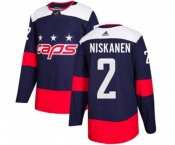 Adidas Washington Capitals #2 Matt Niskanen Authentic Navy Blue 2018 Stadium Series NHL Jersey