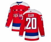 Adidas Washington Capitals #20 Lars Eller Authentic Red Alternate NHL Jersey