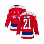 Adidas Washington Capitals #21 Dennis Maruk Authentic Red Alternate NHL Jersey