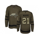 Adidas Washington Capitals #21 Dennis Maruk Green Salute to Service Stitched NHL Jersey