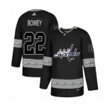 Adidas Washington Capitals #22 Madison Bowey Authentic Black Team Logo Fashion NHL Jersey