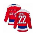 Adidas Washington Capitals #22 Madison Bowey Authentic Red Alternate NHL Jersey