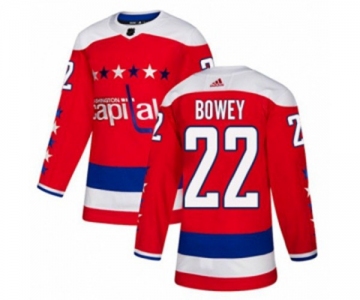 Adidas Washington Capitals #22 Madison Bowey Authentic Red Alternate NHL Jersey