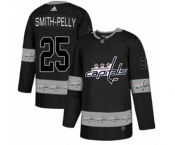 Adidas Washington Capitals #25 Devante Smith-Pelly Authentic Black Team Logo Fashion NHL Jersey