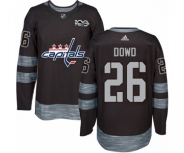 Adidas Washington Capitals #26 Nic Dowd Authentic Black 1917-2017 100th Anniversary NHL Jersey