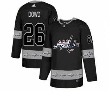 Adidas Washington Capitals #26 Nic Dowd Authentic Black Team Logo Fashion NHL Jersey