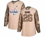 Adidas Washington Capitals #26 Nic Dowd Authentic Camo Veterans Day Practice NHL Jersey