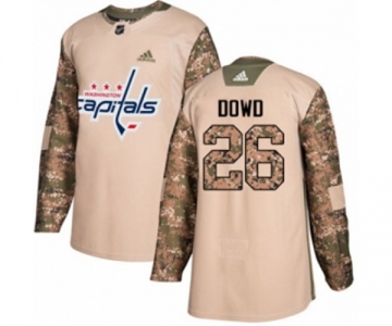 Adidas Washington Capitals #26 Nic Dowd Authentic Camo Veterans Day Practice NHL Jersey