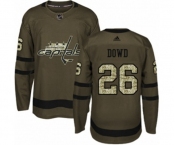 Adidas Washington Capitals #26 Nic Dowd Authentic Green Salute to Service NHL Jersey