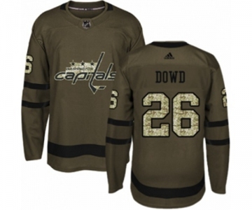 Adidas Washington Capitals #26 Nic Dowd Authentic Green Salute to Service NHL Jersey