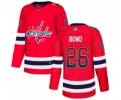 Adidas Washington Capitals #26 Nic Dowd Authentic Red Drift Fashion NHL Jersey