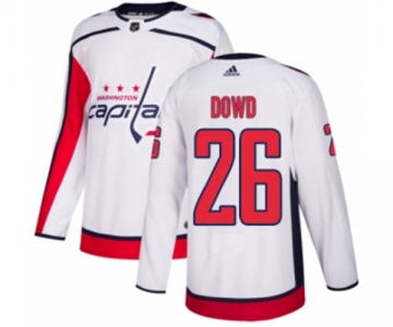 Adidas Washington Capitals #26 Nic Dowd Authentic White Away NHL Jersey