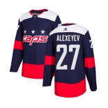 Adidas Washington Capitals #27 Alexander Alexeyev Authentic Navy Blue 2018 Stadium Series NHL Jersey