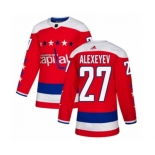 Adidas Washington Capitals #27 Alexander Alexeyev Authentic Red Alternate NHL Jersey