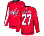 Adidas Washington Capitals #27 Alexander Alexeyev Premier Red Home NHL Jersey