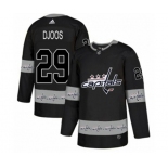 Adidas Washington Capitals #29 Christian Djoos Authentic Black Team Logo Fashion NHL Jersey