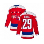 Adidas Washington Capitals #29 Christian Djoos Authentic Red Alternate NHL Jersey