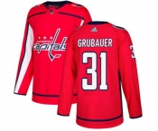 Adidas Washington Capitals #31 Philipp Grubauer Premier Red Home NHL Jersey