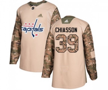 Adidas Washington Capitals #39 Alex Chiasson Authentic Camo Veterans Day Practice NHL Jersey