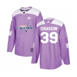 Adidas Washington Capitals #39 Alex Chiasson Authentic Purple Fights Cancer Practice NHL Jersey