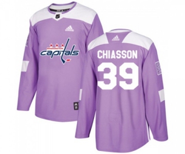 Adidas Washington Capitals #39 Alex Chiasson Authentic Purple Fights Cancer Practice NHL Jersey