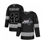 Adidas Washington Capitals #42 Martin Fehervary Authentic Black Team Logo Fashion NHL Jersey