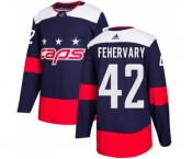 Adidas Washington Capitals #42 Martin Fehervary Authentic Navy Blue 2018 Stadium Series NHL Jersey