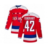 Adidas Washington Capitals #42 Martin Fehervary Authentic Red Alternate NHL Jersey