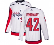 Adidas Washington Capitals #42 Martin Fehervary Authentic White Away NHL Jersey