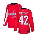 Adidas Washington Capitals #42 Martin Fehervary Premier Red Home NHL Jersey