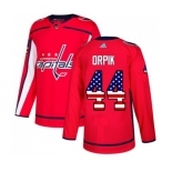 Adidas Washington Capitals #44 Brooks Orpik Authentic Red USA Flag Fashion NHL Jersey