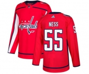 Adidas Washington Capitals #55 Aaron Ness Premier Red Home NHL Jersey