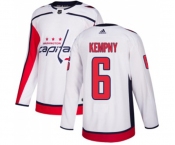 Adidas Washington Capitals #6 Michal Kempny Authentic White Away NHL Jersey