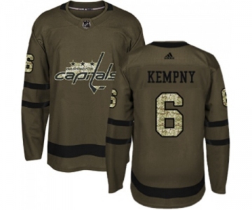 Adidas Washington Capitals #6 Michal Kempny Premier Green Salute to Service NHL Jersey