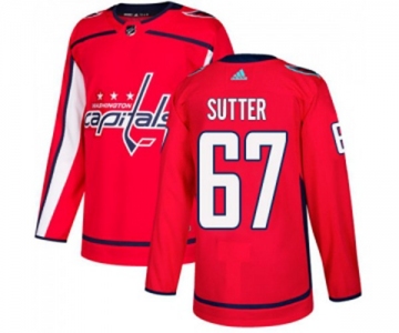 Adidas Washington Capitals #67 Riley Sutter Premier Red Home NHL Jersey