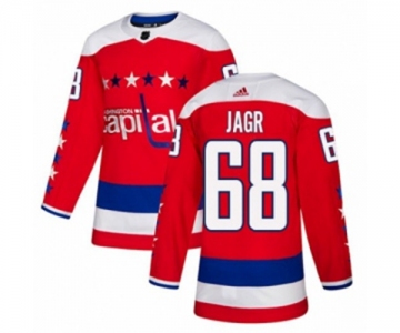 Adidas Washington Capitals #68 Jaromir Jagr Authentic Red Alternate NHL Jersey