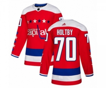 Adidas Washington Capitals #70 Braden Holtby Authentic Red Alternate NHL Jersey