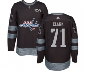 Adidas Washington Capitals #71 Kody Clark Authentic Black 1917-2017 100th Anniversary NHL Jersey