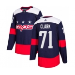 Adidas Washington Capitals #71 Kody Clark Authentic Navy Blue 2018 Stadium Series NHL Jersey