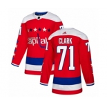 Adidas Washington Capitals #71 Kody Clark Authentic Red Alternate NHL Jersey