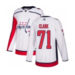 Adidas Washington Capitals #71 Kody Clark Authentic White Away NHL Jersey