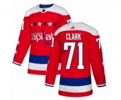 Adidas Washington Capitals #71 Kody Clark Premier Red Alternate NHL Jersey