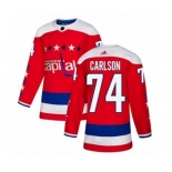 Adidas Washington Capitals #74 John Carlson Authentic Red Alternate NHL Jersey