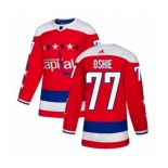 Adidas Washington Capitals #77 T.J. Oshie Authentic Red Alternate NHL Jersey