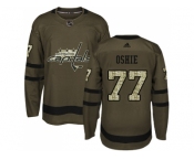 Adidas Washington Capitals #77 T.J Oshie Green Salute to Service Stitched NHL Jersey