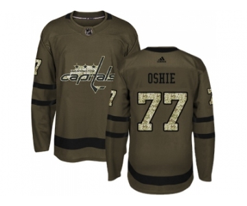 Adidas Washington Capitals #77 T.J Oshie Green Salute to Service Stitched NHL Jersey