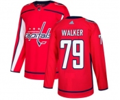 Adidas Washington Capitals #79 Nathan Walker Premier Red Home NHL Jersey